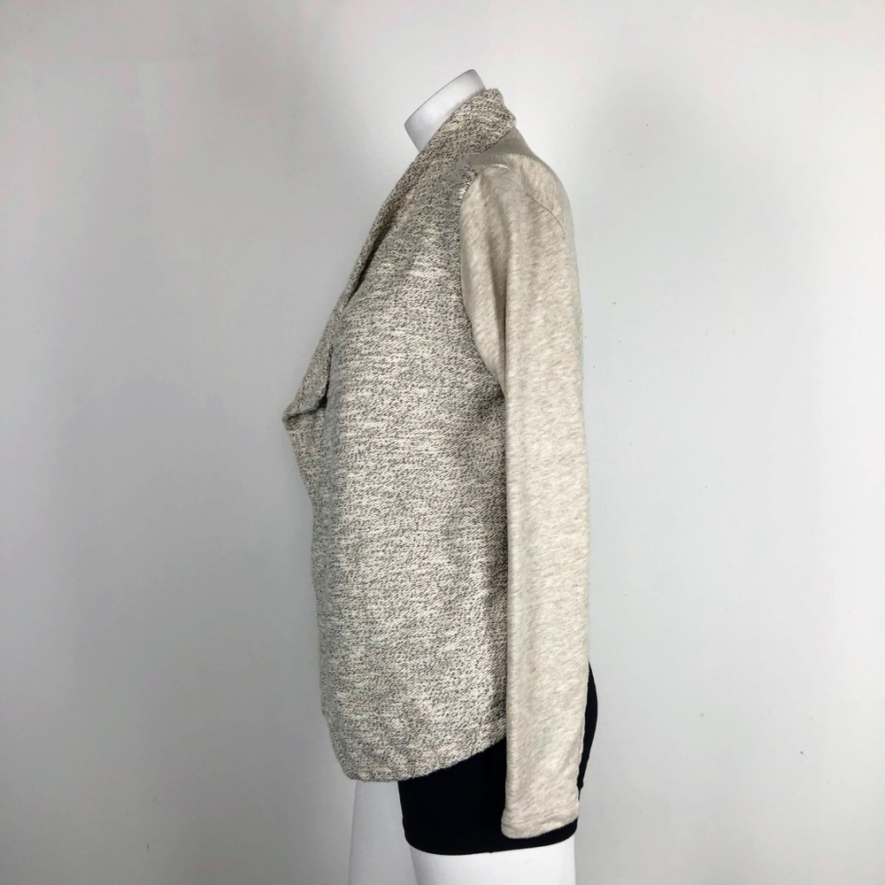 Lucky Brand Metallic Wrap Jacket Gold Cream Blazer - Picture 7 of 8